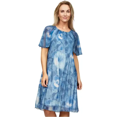 Drops Dress - Short Sleeves, Colorful Print , female, Sizes: 2XL, S, L - 2-Biz - Modalova