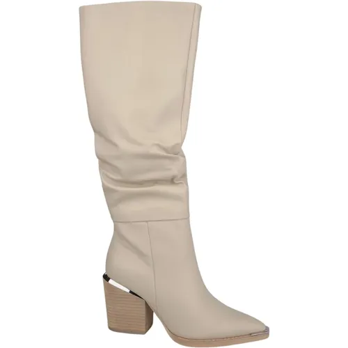 Pointed Toe Leather Ankle Boots , female, Sizes: 6 UK, 8 UK, 3 UK, 7 UK, 5 UK, 4 UK - Alma en Pena - Modalova