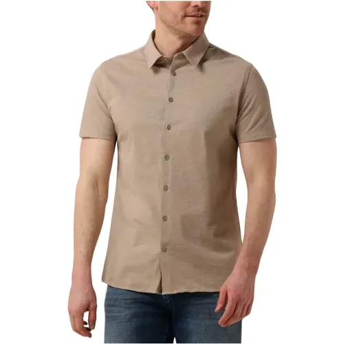 Sand Pique Button Up Hemd , Herren, Größe: M - Pure Path - Modalova