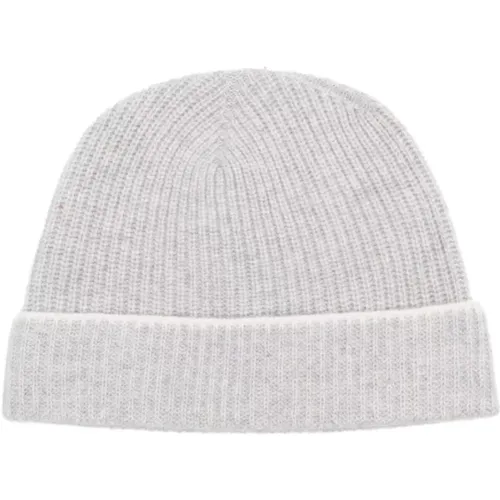 Ribbed cashmere beanie , male, Sizes: ONE SIZE - Eleventy - Modalova