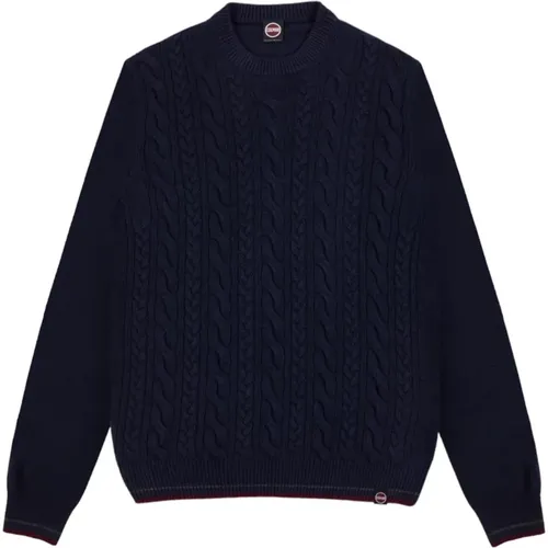 Cable-Knit Crew-Neck Sweater , male, Sizes: S, L, XL, 2XL, M - Colmar - Modalova