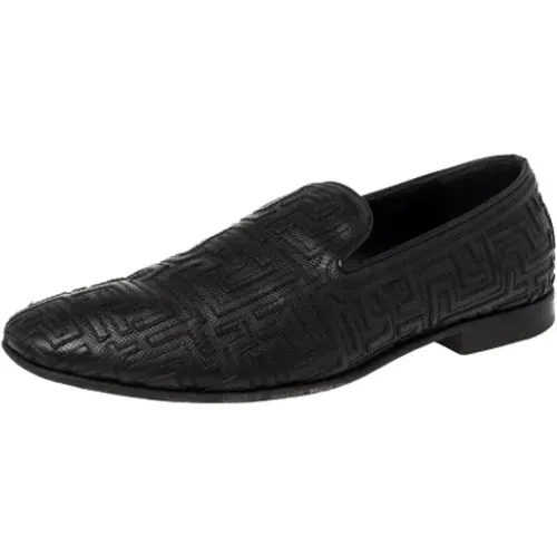 Pre-owned Leather flats , male, Sizes: 8 UK - Versace Pre-owned - Modalova