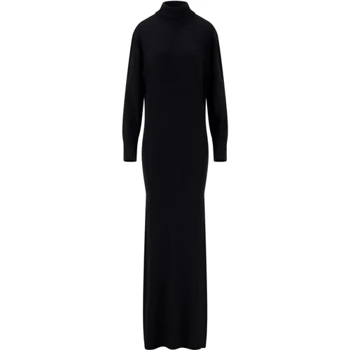 Turtleneck Dress In Virgin Wool , female, Sizes: S, 2XS - Laneus - Modalova