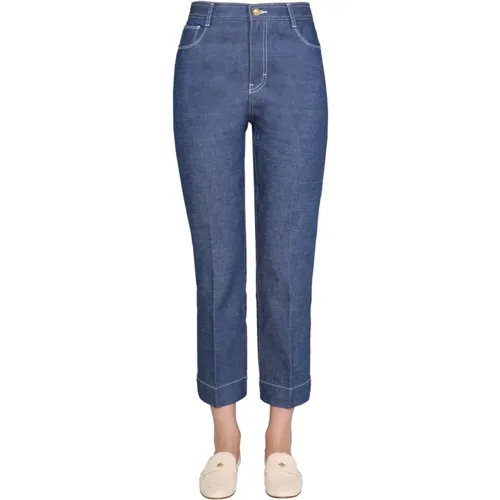 Wide LEG Jeans , female, Sizes: W27, W28 - TORY BURCH - Modalova