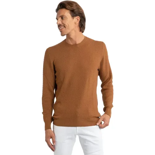 Camel Merino Wool Sweater , male, Sizes: M, S, L - Gran Sasso - Modalova