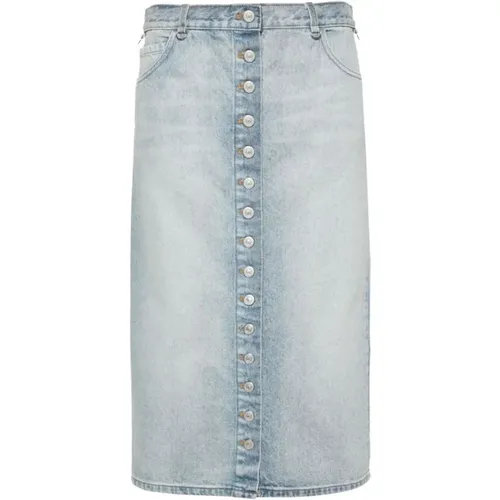 Denim Multiflex Skirt , female, Sizes: XS, 2XS, S - Courrèges - Modalova