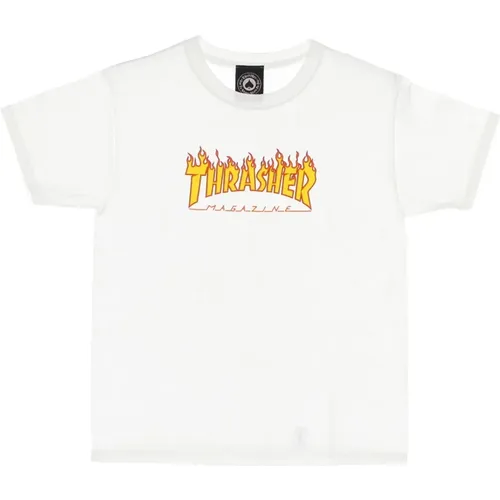 Flame Tee Kinder T-Shirt Thrasher - Thrasher - Modalova