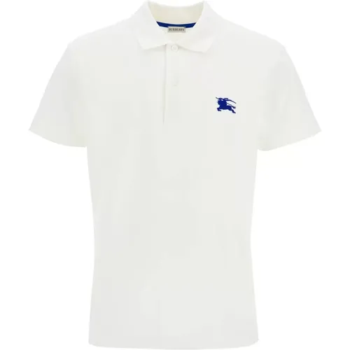 Polo-Shirt mit gesticktem Equestrian Knight Design , Herren, Größe: XL - Burberry - Modalova