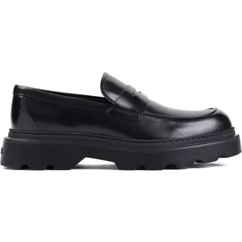 Klassischer Nero Loafer für Herren , Herren, Größe: 40 1/2 EU - TOD'S - Modalova