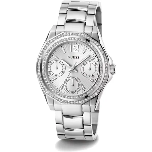 Ritzy Multifunction Stainless Steel Watch , female, Sizes: ONE SIZE - Guess - Modalova