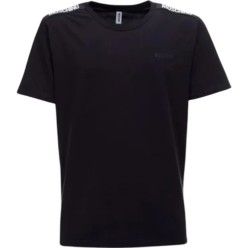 Herren Logo Band T-Shirt , Herren, Größe: M - Moschino - Modalova