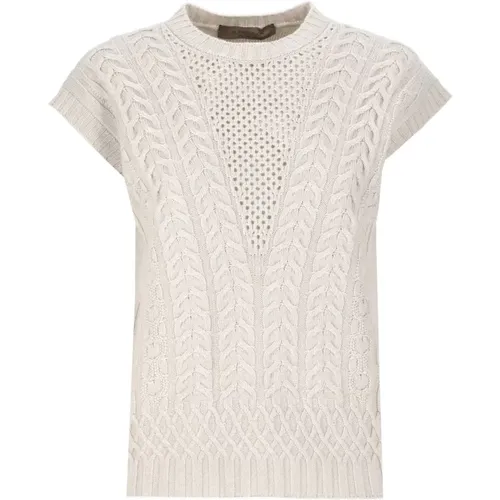 Ivory Wolle Seide Ärmellose Pullover - D.Exterior - Modalova