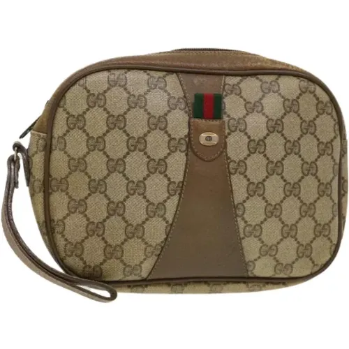 Pre-owned Canvas clutches , female, Sizes: ONE SIZE - Gucci Vintage - Modalova