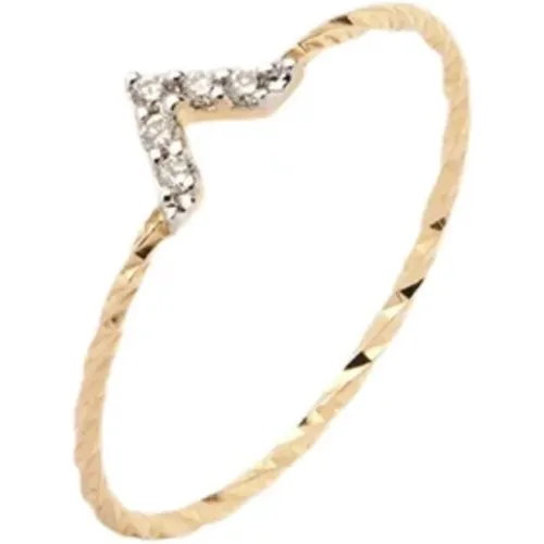 Gold Viva Diamond Ring , unisex, Sizes: 50 MM - Maria Black - Modalova