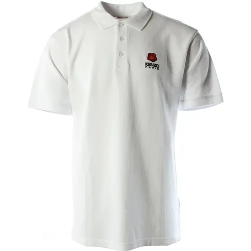 Herren Weißes Baumwoll Polo Shirt , Herren, Größe: XL - Kenzo - Modalova