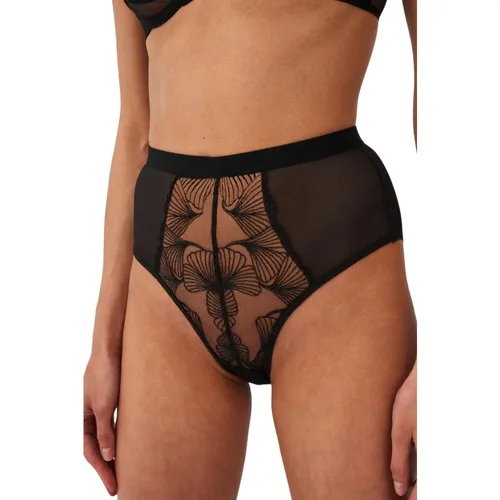 Adore Set Schwarze Mesh-Stickerei Slips , Damen, Größe: M - Undress Code - Modalova