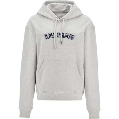 Varsity Hoodie Sweatshirt , Damen, Größe: M - Ami Paris - Modalova