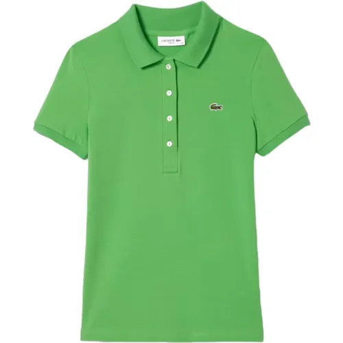 Grüne T-Shirts und Polos , Damen, Größe: S - Lacoste - Modalova