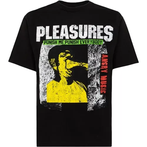 T-Shirts , Herren, Größe: M - Pleasures - Modalova