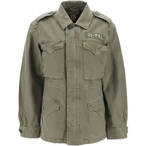 Baumwoll-Militärjacke mit mehreren Taschen,Light Jackets - Ralph Lauren - Modalova