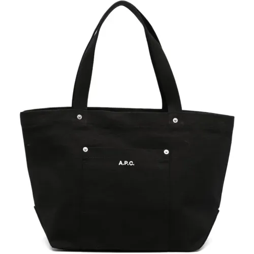 Tote Bag with Logo Embroidery , female, Sizes: ONE SIZE - A.p.c. - Modalova