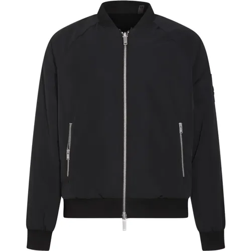 Schwarze Casual Reißverschlussjacke , Herren, Größe: L - Moose Knuckles - Modalova