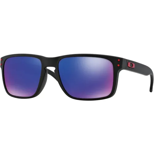 Urban Sport Rote Spiegel Sonnenbrille , Herren, Größe: 55 MM - Oakley - Modalova