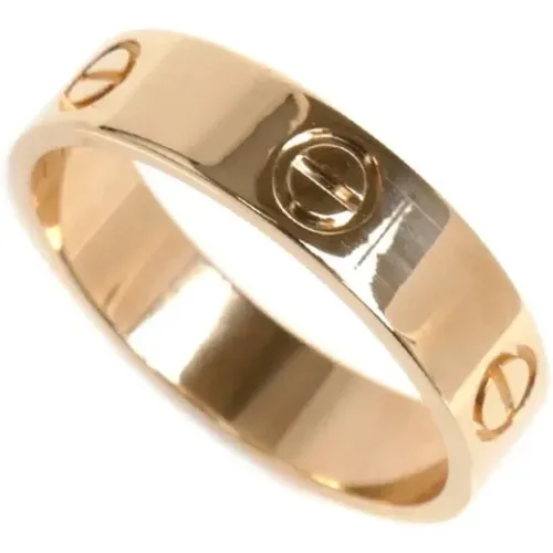 Pre-owned Rose Gold rings , male, Sizes: ONE SIZE - Cartier Vintage - Modalova