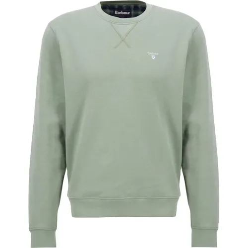 Ridsdale Crew-Neck Sweatshirt in Agave , male, Sizes: XL, L - Barbour - Modalova