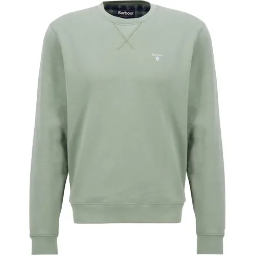 Ridsdale Crew-Neck Sweatshirt in Agave , male, Sizes: XL, L, M - Barbour - Modalova