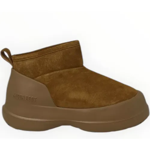 Suede Low Booties , Damen, Größe: 40 EU - moon boot - Modalova