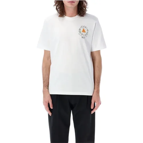 Casa Way Crewneck T-Shirt , male, Sizes: M, S, 2XL, XL, L - Casablanca - Modalova