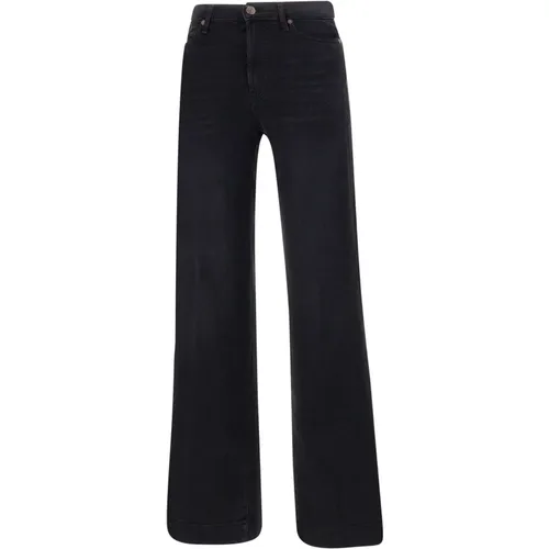 Schwarze Jeans , Damen, Größe: W25 - 7 For All Mankind - Modalova