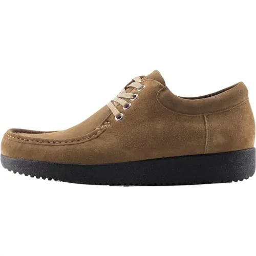 Luxe Wildleder Oliv Schuhe , Herren, Größe: 41 EU - Nature Footwear - Modalova