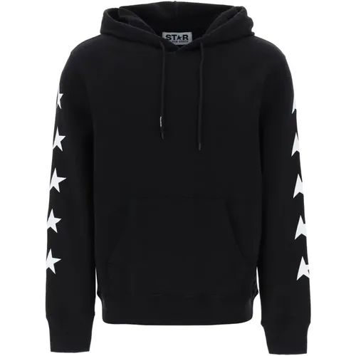 Star Print Hoodie , male, Sizes: L - Golden Goose - Modalova