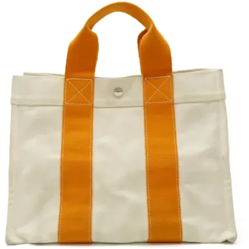 Pre-owned Canvas handbags , female, Sizes: ONE SIZE - Hermès Vintage - Modalova