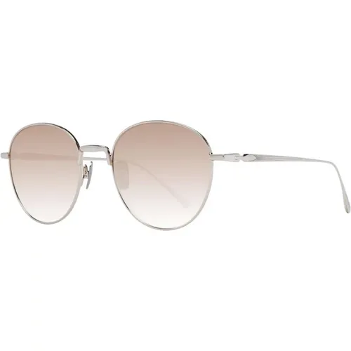 Goldene Oval Sonnenbrille mit Braunen Verlaufsgläsern - Scotch & Soda - Modalova