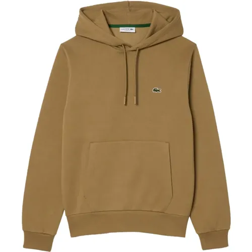 Brauner Kapuzenpullover , Herren, Größe: 2XL - Lacoste - Modalova