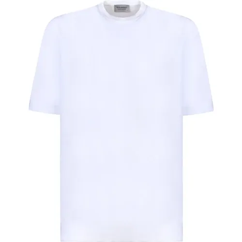 Weiße Baumwoll-T-Shirt Kempton , Herren, Größe: 2XL - John Smedley - Modalova