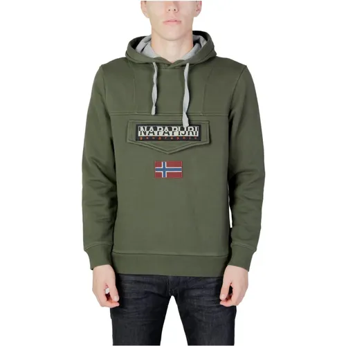 Grüner Print Sweatshirt Herbst/Winter Herren - Napapijri - Modalova