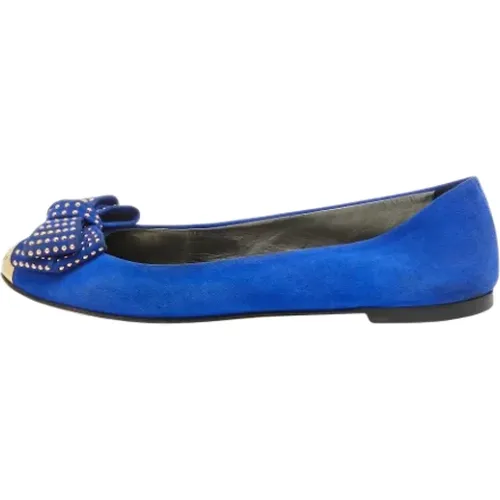 Pre-owned Suede flats , female, Sizes: 5 1/2 UK - Giuseppe Zanotti Pre-owned - Modalova