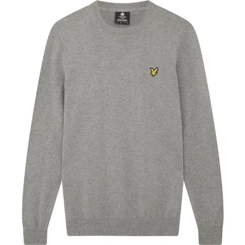 Merino Crew Pullover , Herren, Größe: M - Lyle & Scott - Modalova