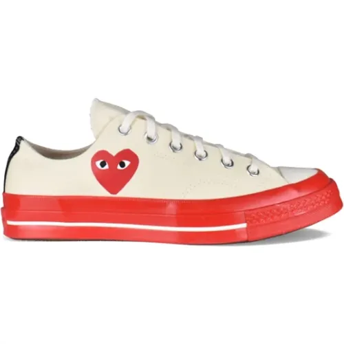 Chuck Taylor Sneakers - Leinwand, Rotes Herz Logo , Herren, Größe: 44 EU - Comme des Garçons - Modalova