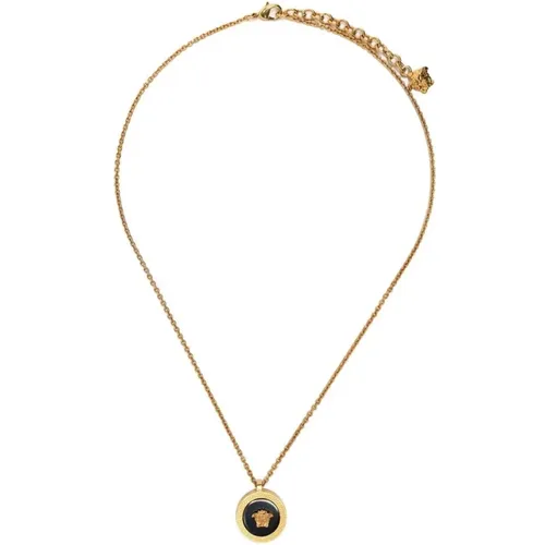 Golden Jewelry Pendant , male, Sizes: ONE SIZE - Versace - Modalova