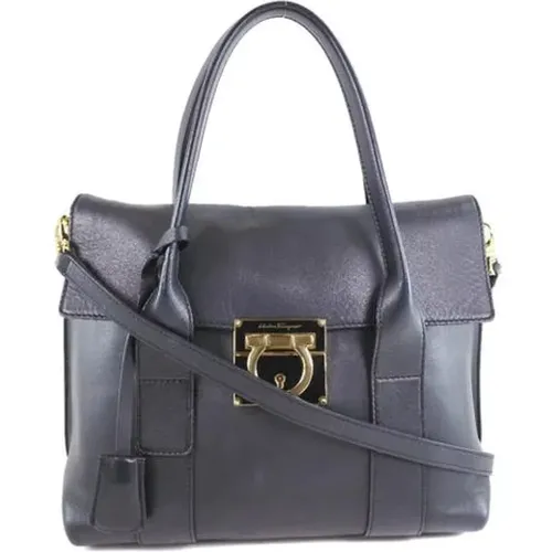 Pre-owned Leder Handtaschen , Damen, Größe: ONE Size - Salvatore Ferragamo Pre-owned - Modalova