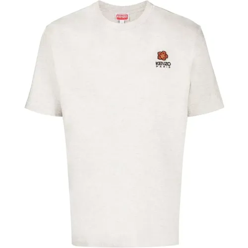 Herren T-Shirts & Polos SS24,Boke Flower Classic T-Shirt Pale Grey - Kenzo - Modalova