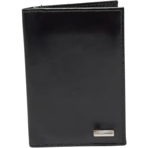 Pre-owned Leather wallets , male, Sizes: ONE SIZE - Dolce & Gabbana Pre-owned - Modalova