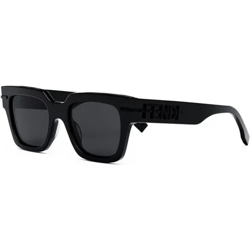 Geometric Sunglasses graphy Model , male, Sizes: 51 MM - Fendi - Modalova