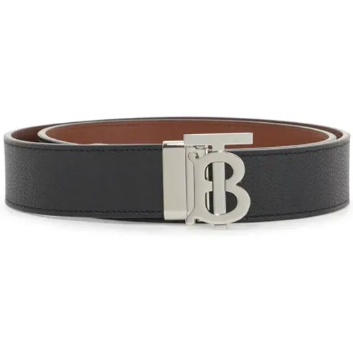 Reversible Leather Belt with TB Buckle , male, Sizes: 95 CM, 100 CM - Burberry - Modalova