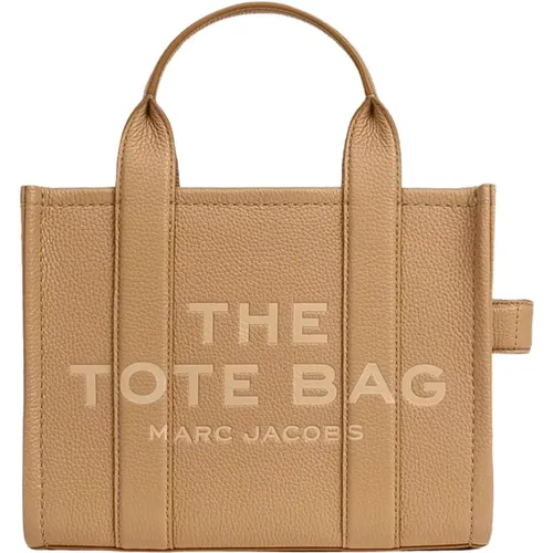 Braune Kleine Leder-Tote-Tasche , Damen, Größe: ONE Size - Marc Jacobs - Modalova